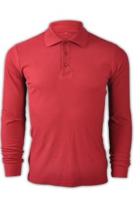 SKLPS005 solid color wine red 032 long sleeve men's Polo shirt 1AD01 design and customization activities solid color Polo shirt sports breathable polo shirt polo shirt Hong Kong company polo shirt price 45 degree